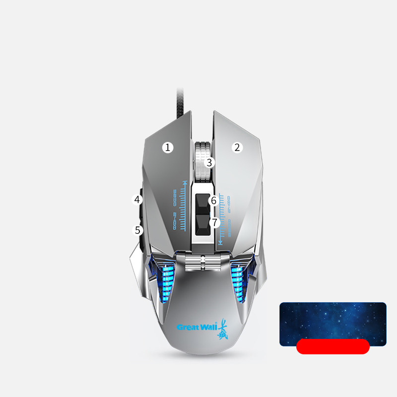 Dedicated mus til Mechanical Gaming Wired Games - Miniatyr 2
