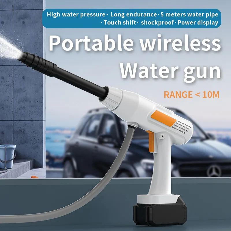 Cordless High-Pressure Water Gun, 21V Lithium Battery148w