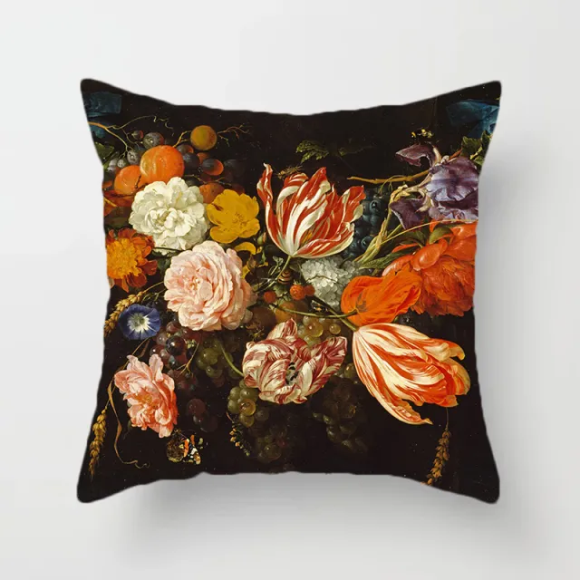 Nordic Minimalist Corolla Red Rose Hot selling Decorative Living Room Sofa Peach Skin Pillowcase - Shop at LoveMi