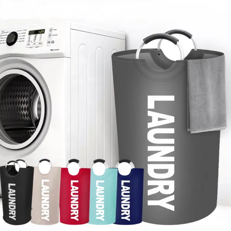 Large Foldable Waterproof Laundry Basket with Handles for home organization essentials
