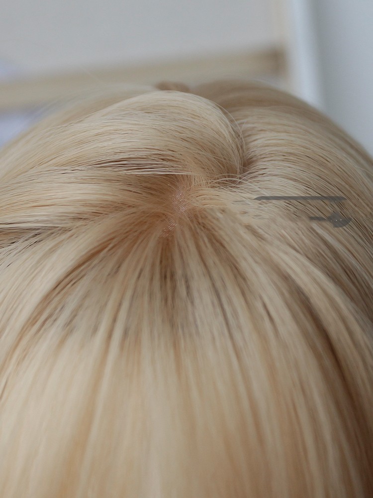 Long Straight Hair Cos Platinum Fashion — foto 2
