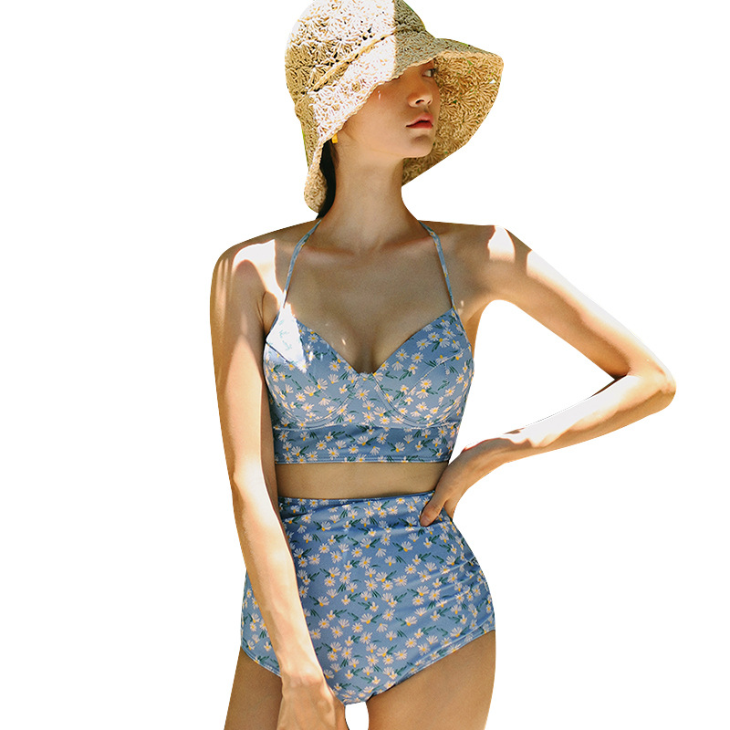 New Ladies High Waist Split Slim Bikini Swimsuit - Image 4