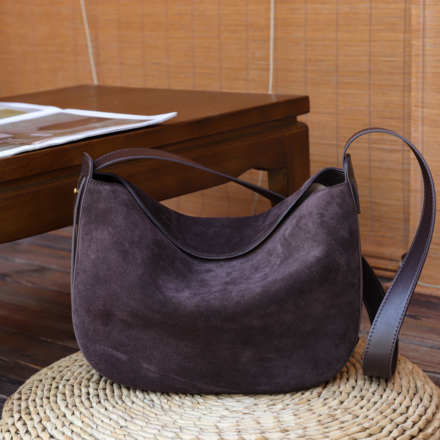 Retro Matte Genuine Leather Underarm Bag For Women, New Autumn-Winter Versatile Dumpling Bag, Casual Fashion Crossbody And Shoulder Bag 3
