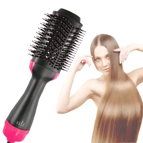 Multifunctional Hair Dryer Hot Air Brush Style Women Straightener