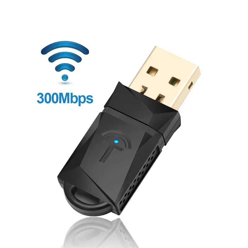 300 Mbps Wireless USB WiFi Adapter Portable