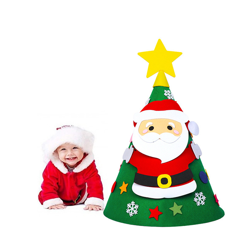 Children's Handmade Puzzle Pendant Christmas Tree – Style 1, 1PC