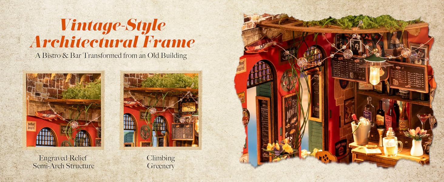 Title 3, Rolife DIY Mini Bar Poppenhuis Kit 3D Puzzel Ch...