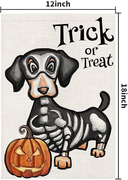 Title 2, Halloween Trick Or Treat House Flag 12 X 18 Inc...