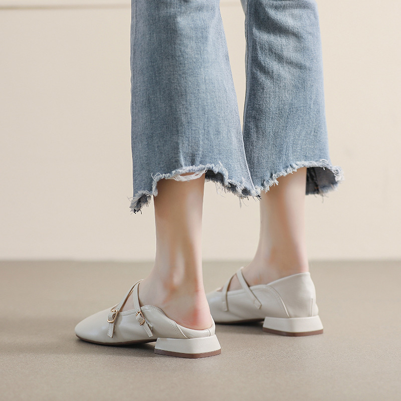 Women's Round Toe Soft Sole Platform Mary Jane Shoes