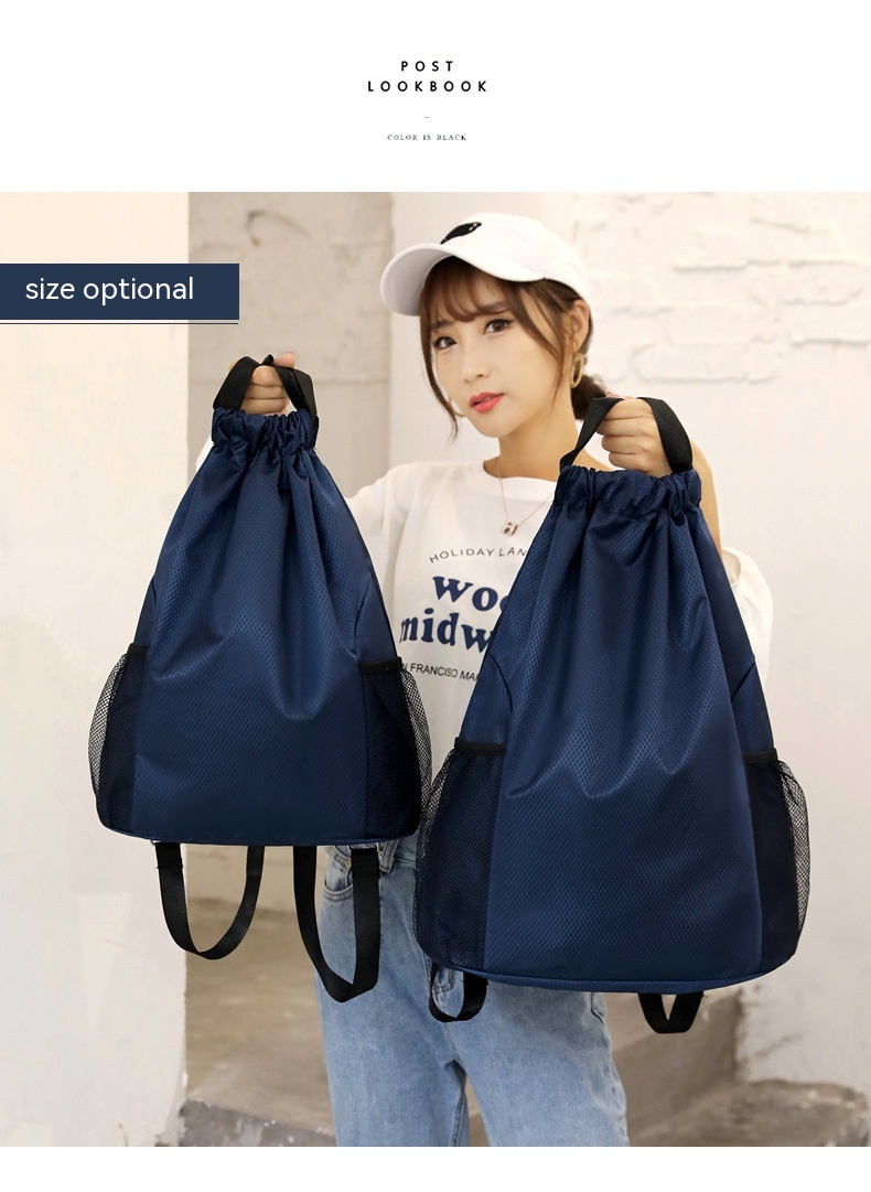 Title 7, Drawstring Sports Leisure Backpack Oxford Cloth...