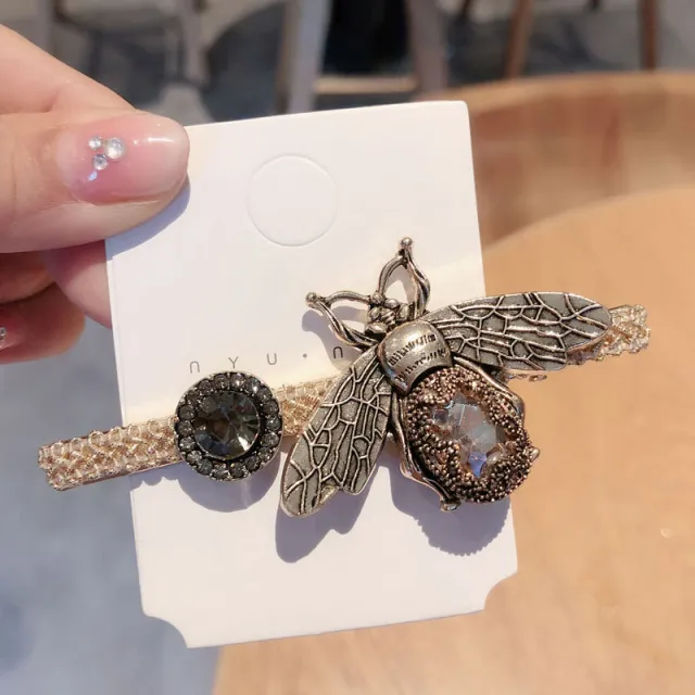 Korean Style Big New Bee Hair Clip Korean Hot Style Female Side Clip Creative White - Shop at LoveMi