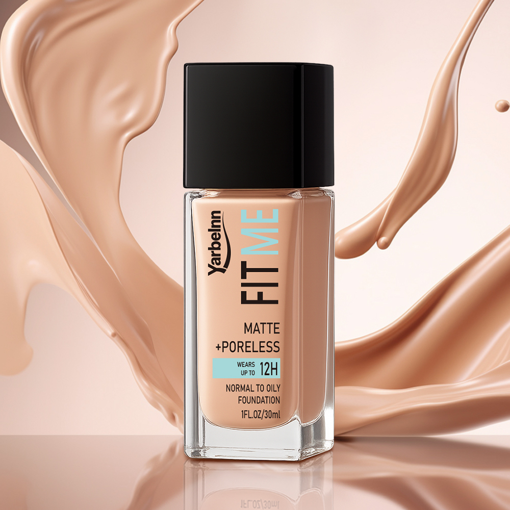 Matte Poreless Foundation, Full Coverage Conceal Acne Marks, Long Lasting Oil Control Face Makeup Base, 30ml 5