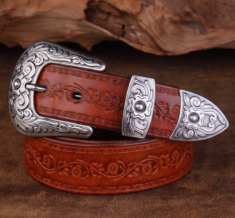 Title 4, Jeans Belt Head Layer Cowhide Belt