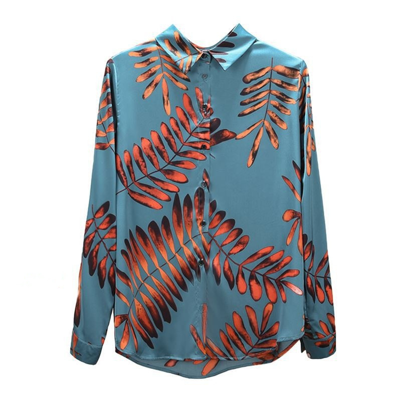 Title 2, Chiffon Long Sleeve Retro Hong Kong Flavored Fl...