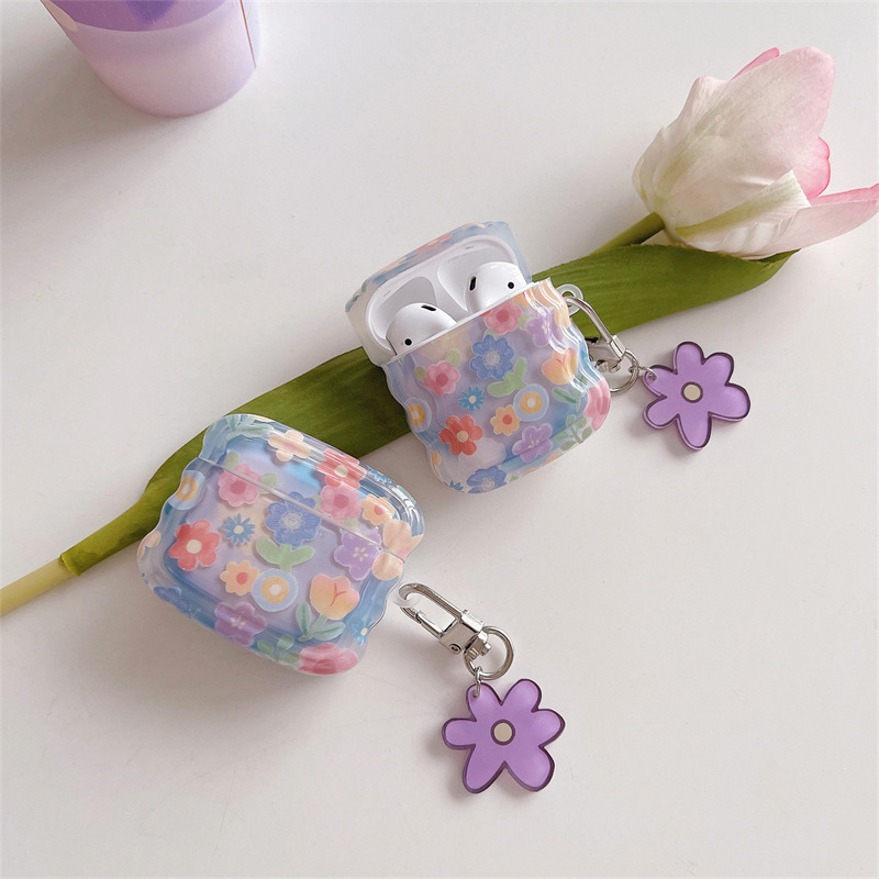 Title 1, Personalized Cartoon Flower Earphone Sleeves