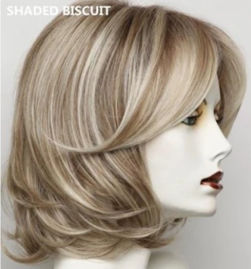 Women's Short Curly Hair Wig Partial High Temperature Silk Chemical Fiber Headgear Shade Biscuit - Shop at LoveMi