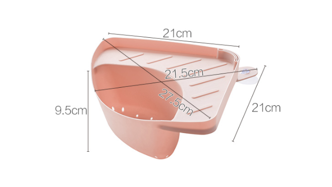 Title 1, Trójkątny koszyk do zlewu kuchennego z przyssaw...