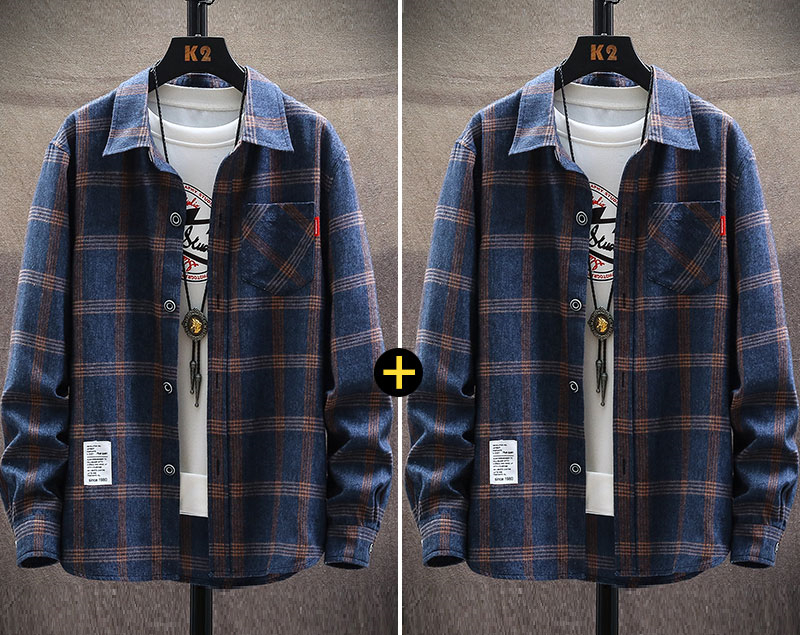 New Korean Style Trendy Ins Ruffian Handsome Casual Shirt Men's