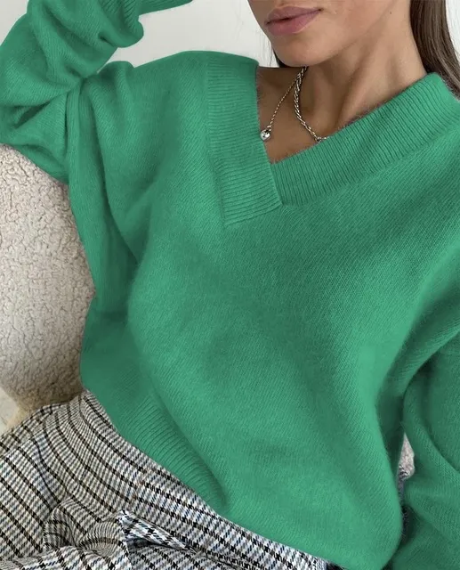 Warm Sweaters For Sweater Women Loose Breen - Shop at LoveMi
