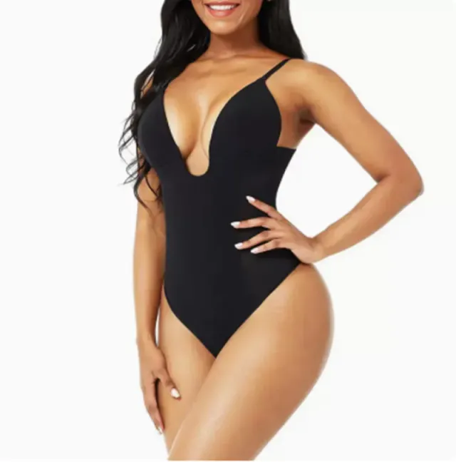 Tight, Backless, European, And American Oversized Waistband Shaping Body Fitting Thong Black - Shop at LoveMi