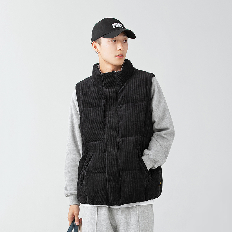 Men's Fashion Retro Corduroy Vest Jacket Coat