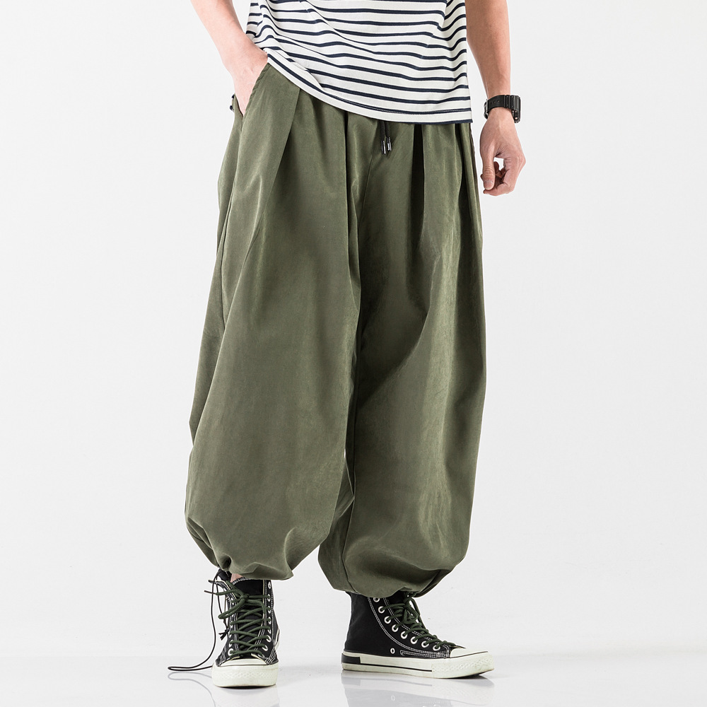 Men's Casual Simple Straight Loose Bloomers