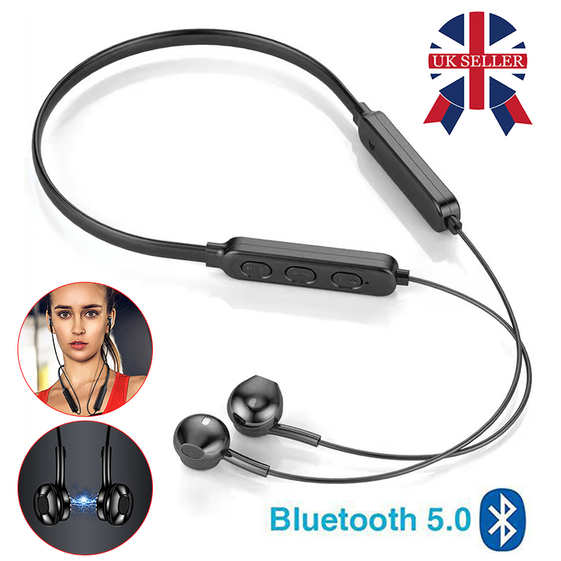 Wireless Bluetooth Headphones Neckband Earbuds Sport Earphones Magnetic Headset