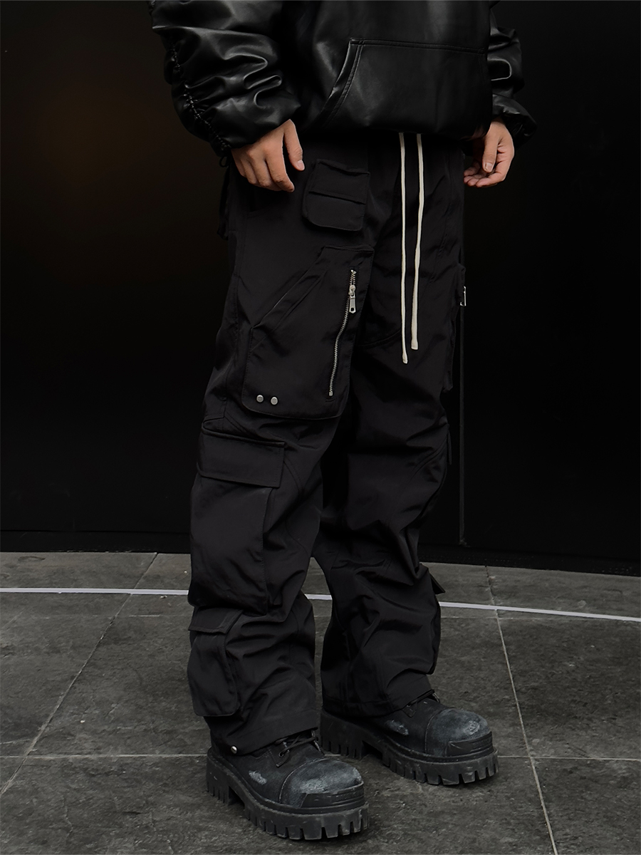 Fashion Loose Straight Dark Pants For Men