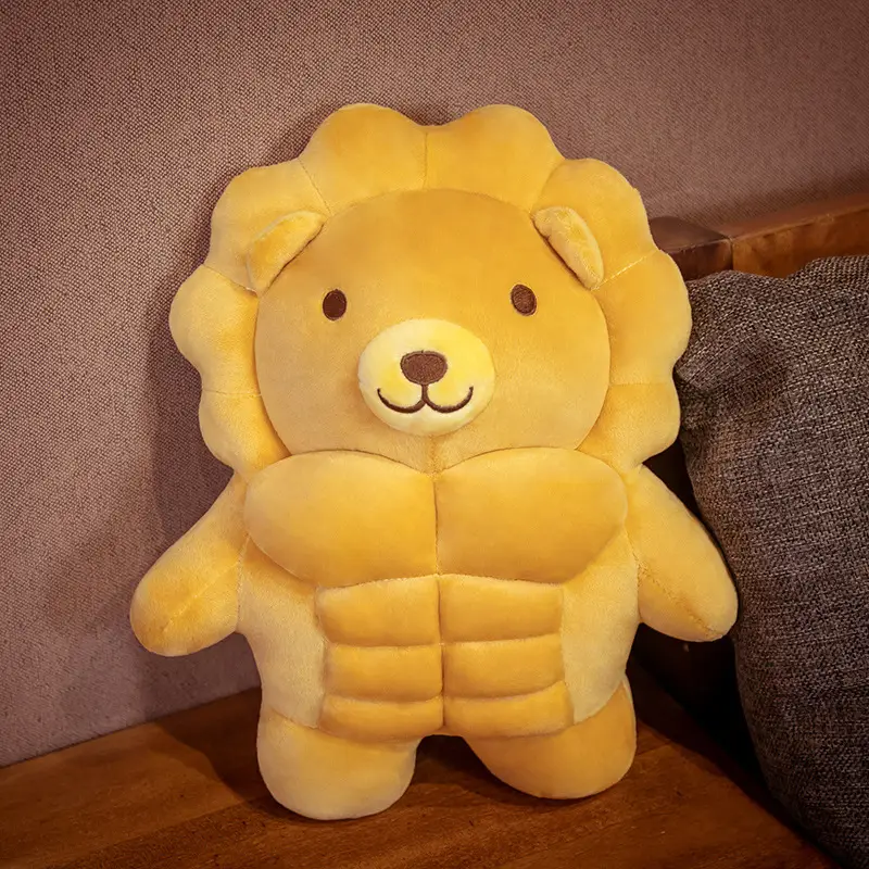 Macho Pillow Bear Sleeping Doll Cute Pig Funny Sand Sculpture Doll Custom