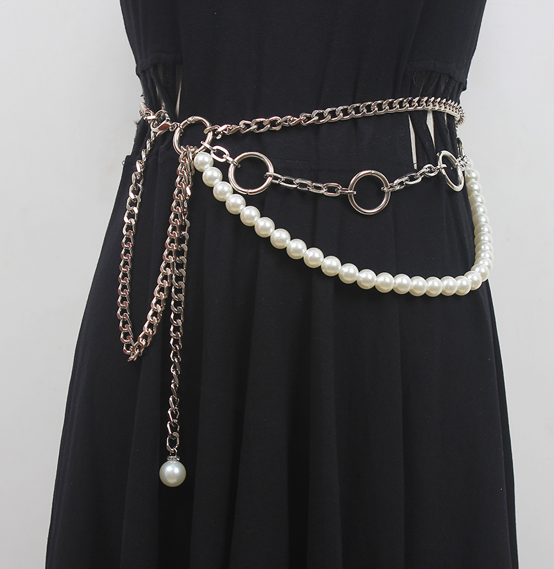 Title 2, Fashion All-match Pearl Waist Chain Decoration ...