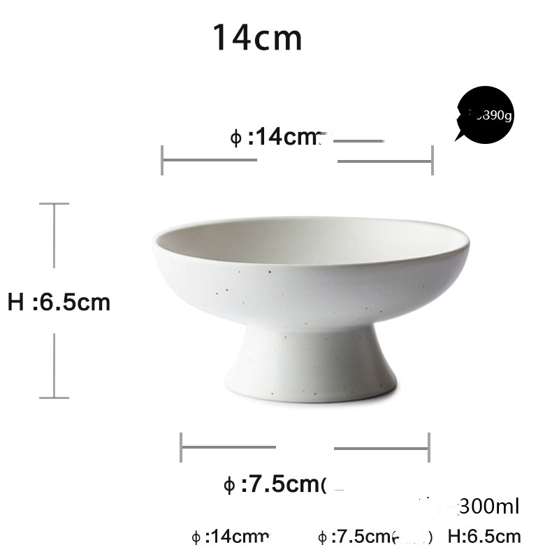 Title 6, Creative Japanese-style Ceramic High-leg Dish F...