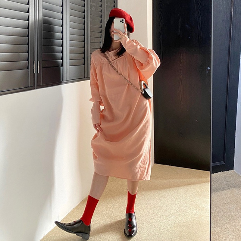 Elegant Side Drawstring Hip Dress Slim