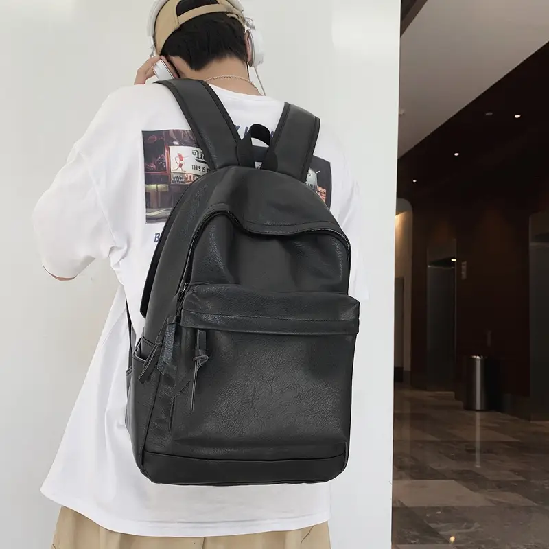 PU Leather Backpack Men's Fashion Backpack