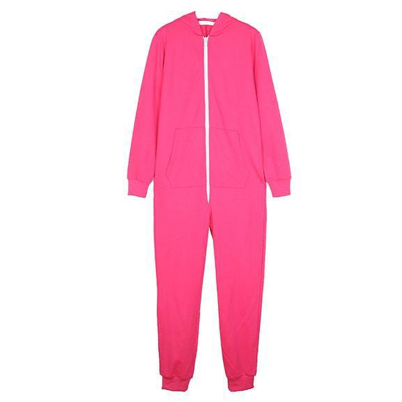 Title 8, Ladies Hooded One Piece Home Wear Pajamas