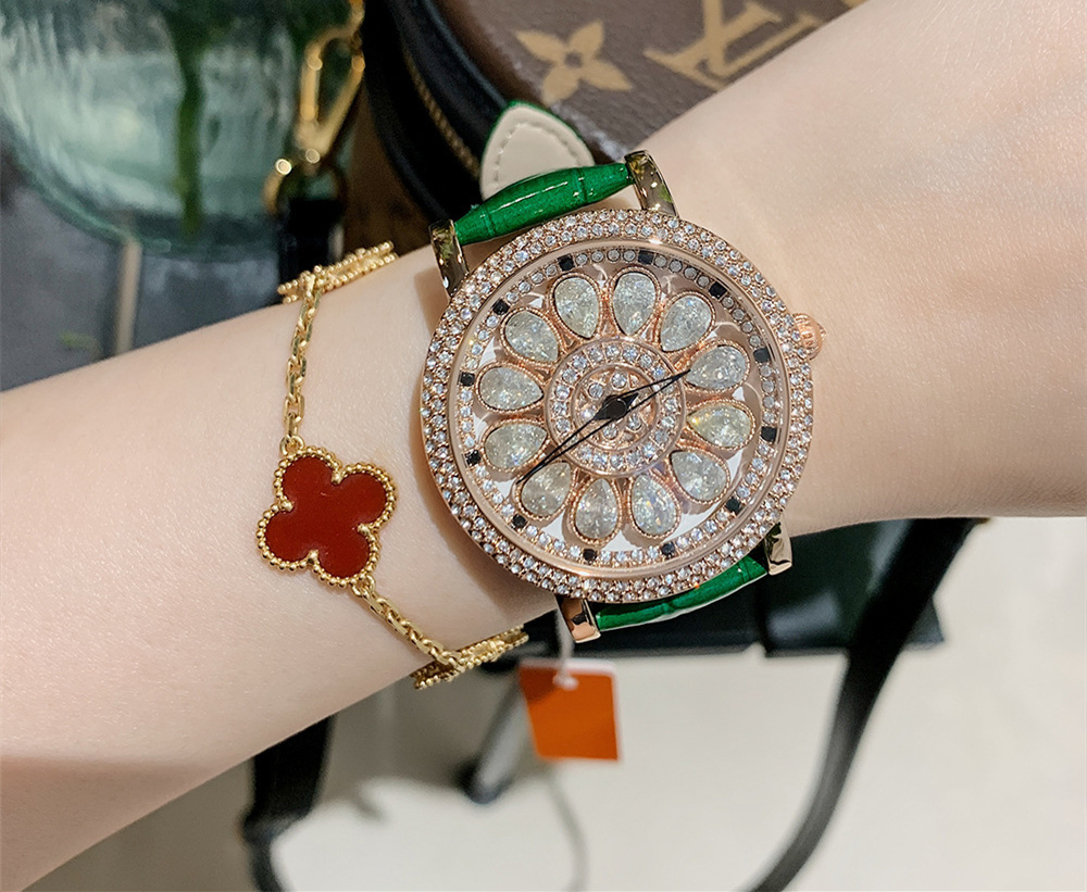 Women's Niche Diamond Luxury Rainbow Watch - Picture 7 of 9