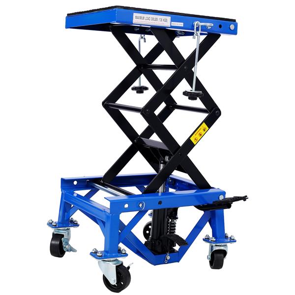 300 Pound Hydraulic Motorcycle Scissor Jack Lifting Foot Wheel Suitable For Small Off-road Vehicles, Blue, Prohibited PlatformTemu - Image 11