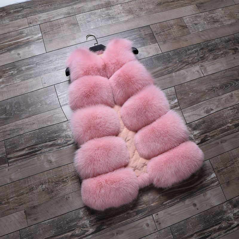 New Thick And Warm Fur Horse Lady Mid-length