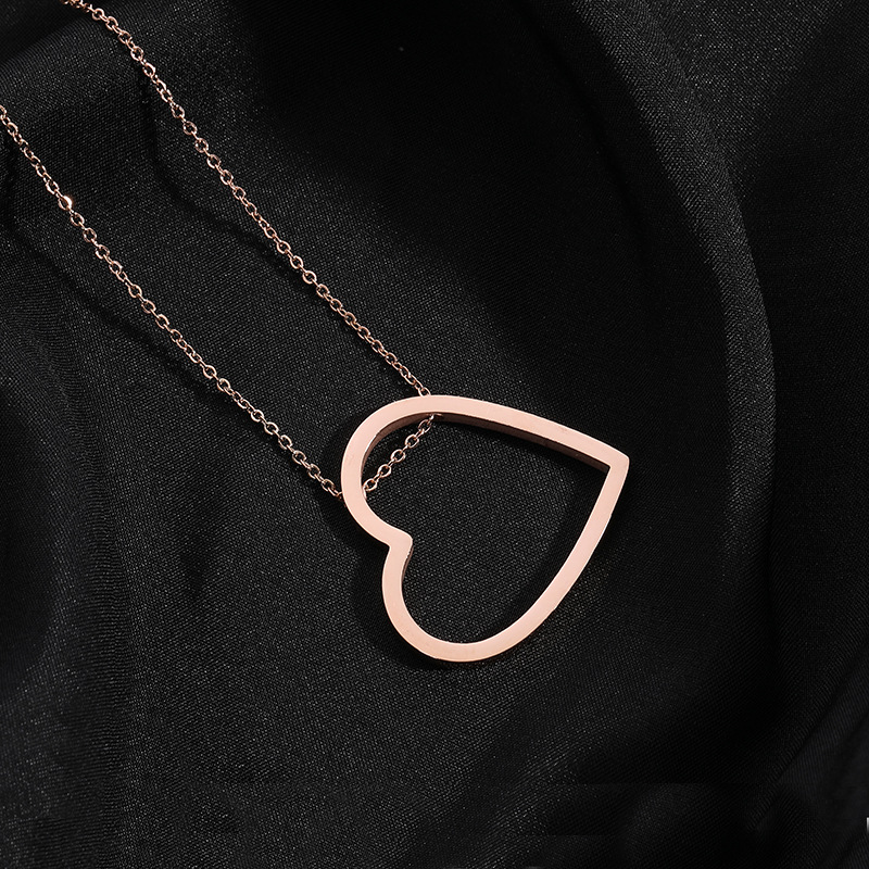 Stainless Steel Couple Necklace With Laser Engraving For Men And Women