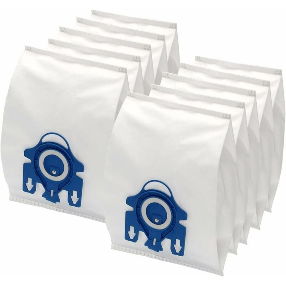 Set Of 10 Vacuum Cleaner Bags For Miele Compact C1, C2 3D Efficiency Bag S700, S241 - S256i, S4000-S4999