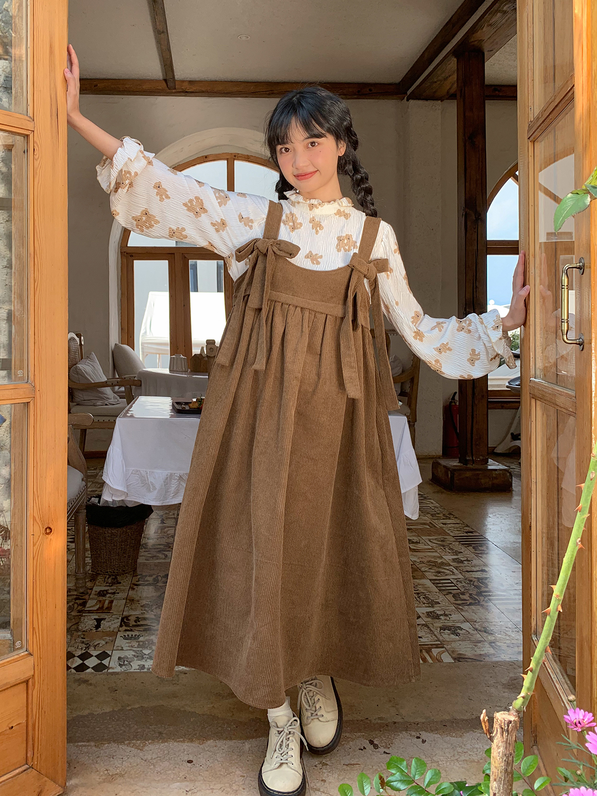 Princess At The Run Skirt Suspender Skirt In Early Spring