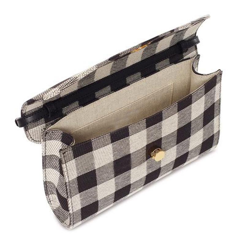 Title 2, Black And White Plaid Single Shoulder Bag