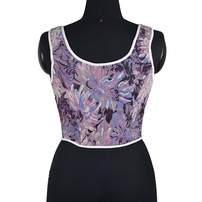 Large Size French Strap Fishbone Bra Short Vest - Image 18