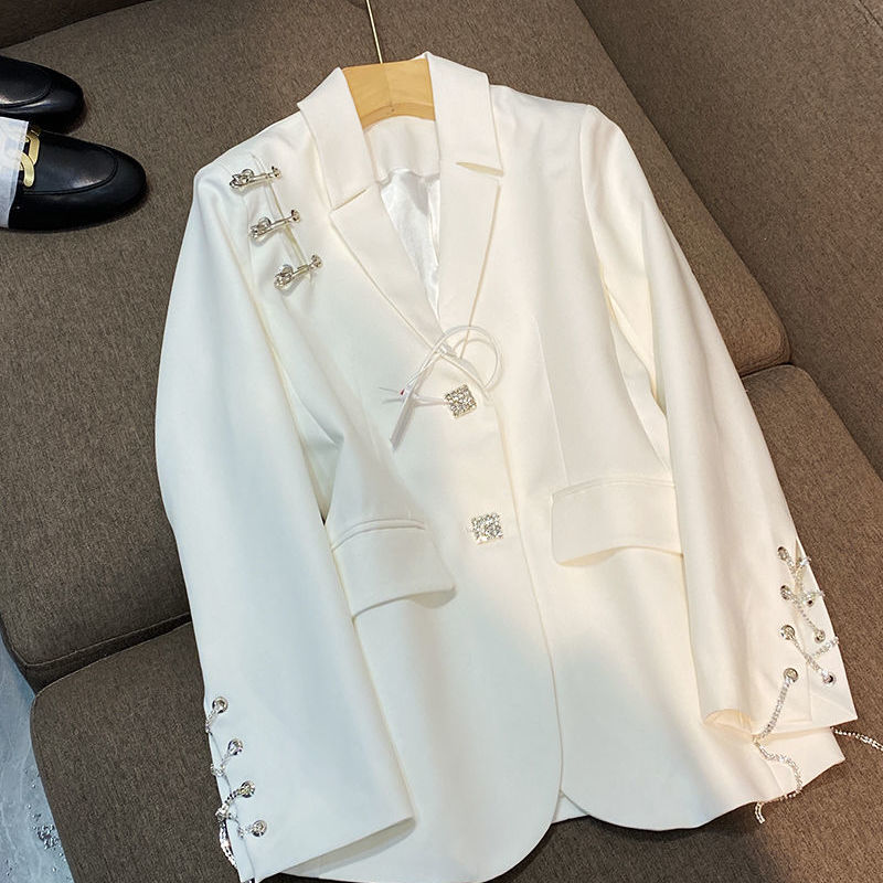 Design Short Long Sleeve Jacket French Retro