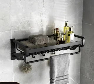 No-punch Bathroom Wall-mounted Toilet Rack - 40Cm Single Pole