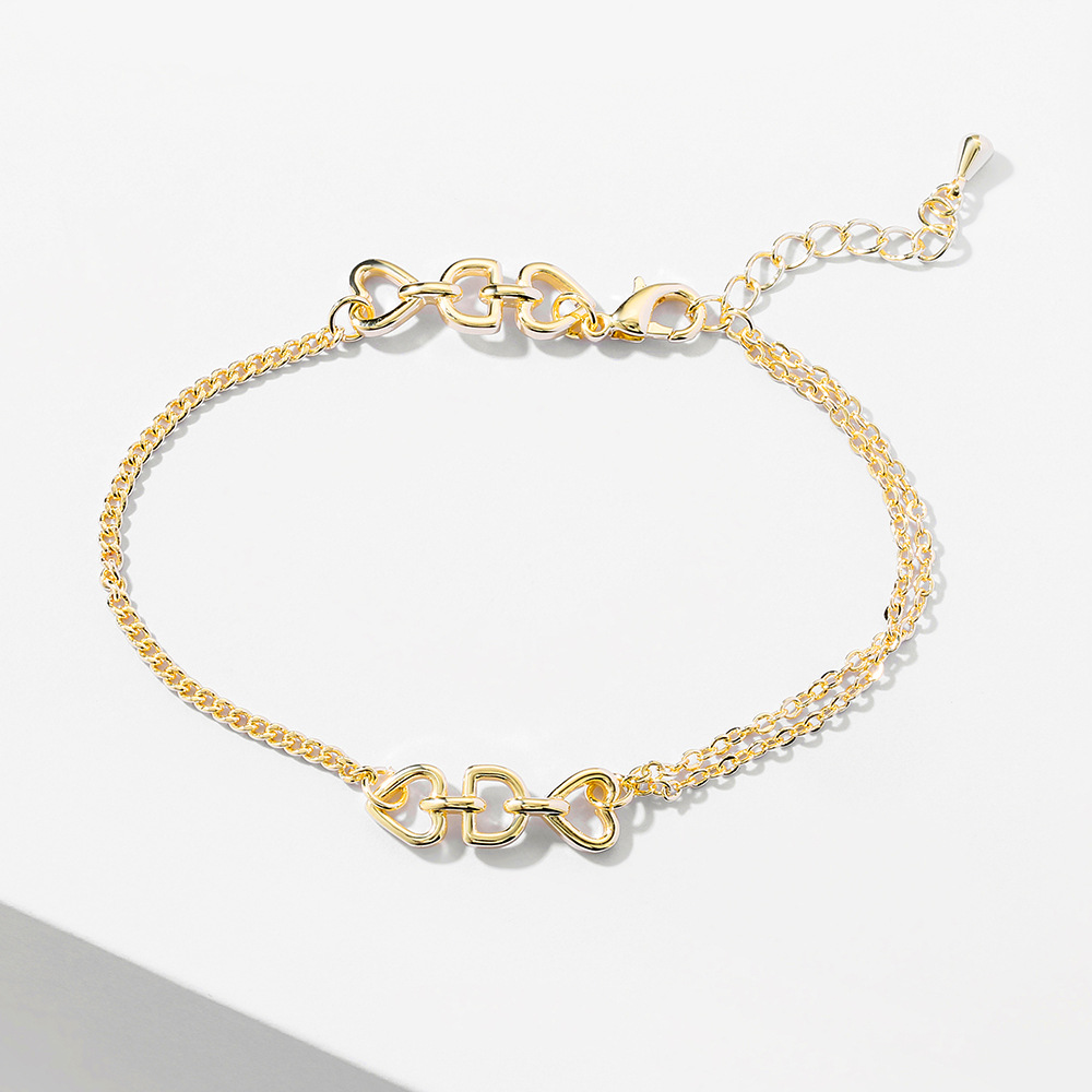 Minimalist Love Letter D Earrings Ring Bracelet — foto 5