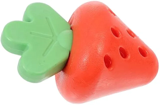 Chewy Puppy Teething Toy For Small Dogs Promoting Oral Health Strawberry - Shop at LoveMi