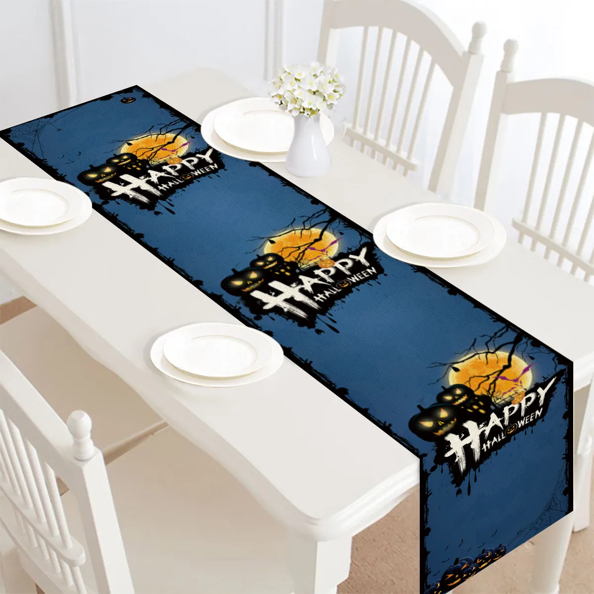 Halloween Table Runner Table Decoration Tablecloth – image 7