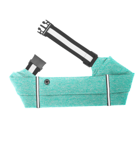 Adjustable Mobile Phone Waist Bag Outdoor Sports Waist Elastic Green - Shop at LoveMi