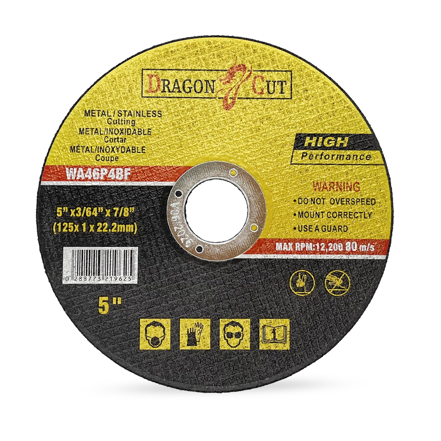 50 X 125mm ULTRA THIN 1mm METAL CUTTING BLADE DISC FOR STEEL & STAINLESS ANGLE