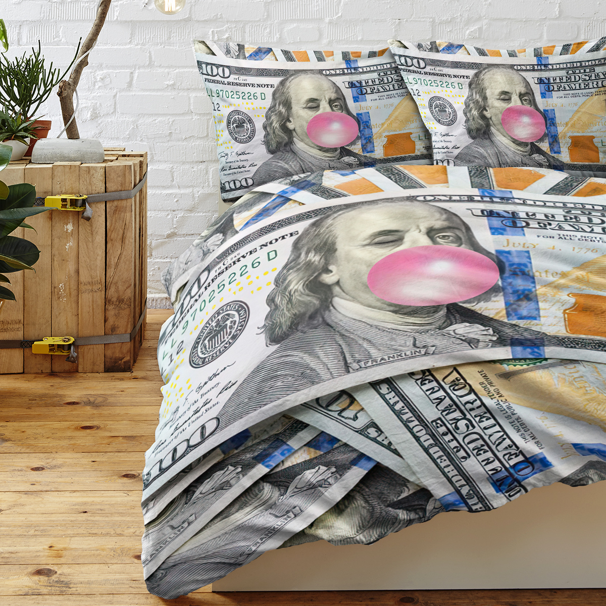 Money Duvet Cover Sets Money Bedding Sets For Boys Kids Teens Money Dollar Bill... 2